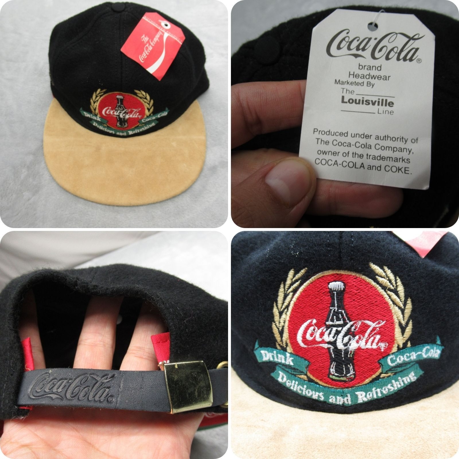 Coca Cola Hat Baseball Disk Cap Limited Edition Collectible Vtg Rare Dead Stock